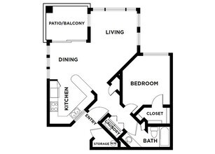 One Bedroom 10-136 10-136 floor plan